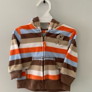 Carter’s 3 month fleece zip up hoodie.